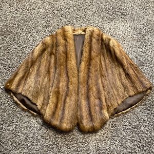 Real Fur Shaw with pockets
